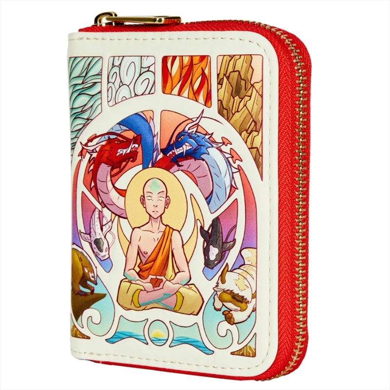 Loungefly Avatar the Last Airbender - Aang Meditation Glow Zip Purse/Product Detail/Wallets