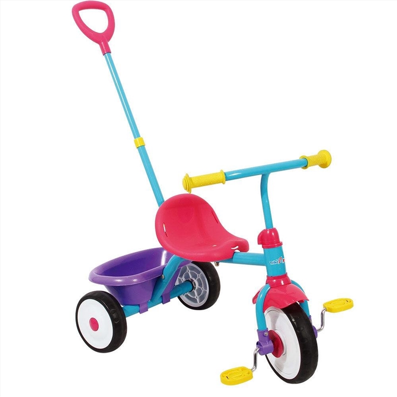 Trike W Push Handle Pink/Blue/Product Detail/Bikes Trikes & Ride Ons