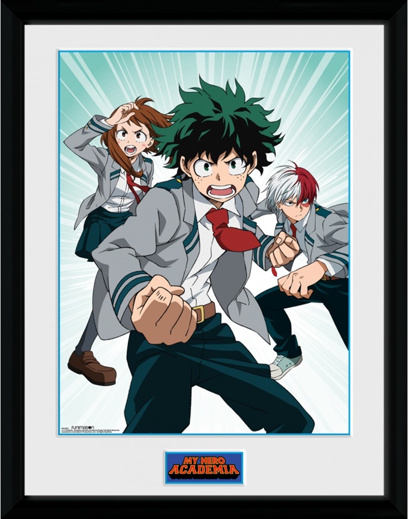 My Hero Academia Trio Framed Print/Product Detail/Posters & Prints