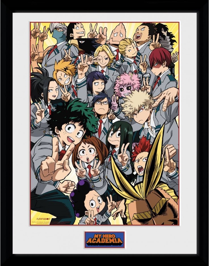 My Hero Academia School Group Framed Print/Product Detail/Posters & Prints
