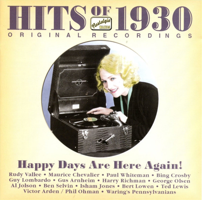 Hits Of 1930 Happy Days Are He/Product Detail/Music CD Albums & Vinyl Records