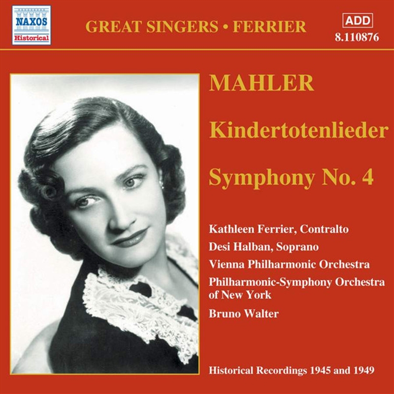 Mahler: Kindertotenlieder, Symphony No 4/Product Detail/Classical
