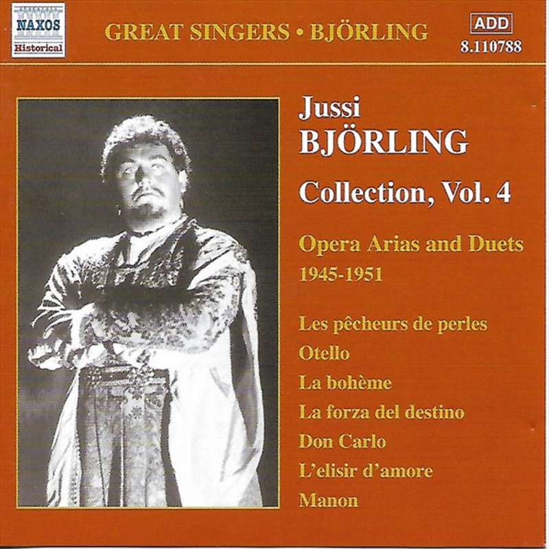 Bjorling Coll V4 Opera Arias & Duets/Product Detail/Classical