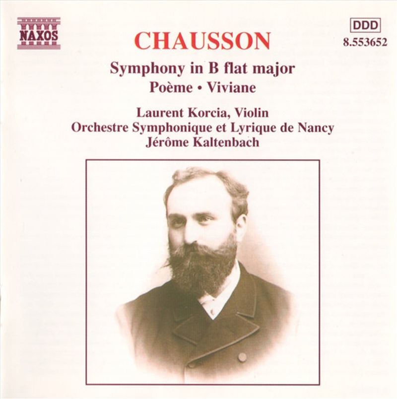 Chausson: Symphony In B-flat Major/Product Detail/Classical