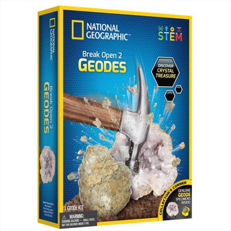 National Geographic Break Open 2 Real Geodes | Toy