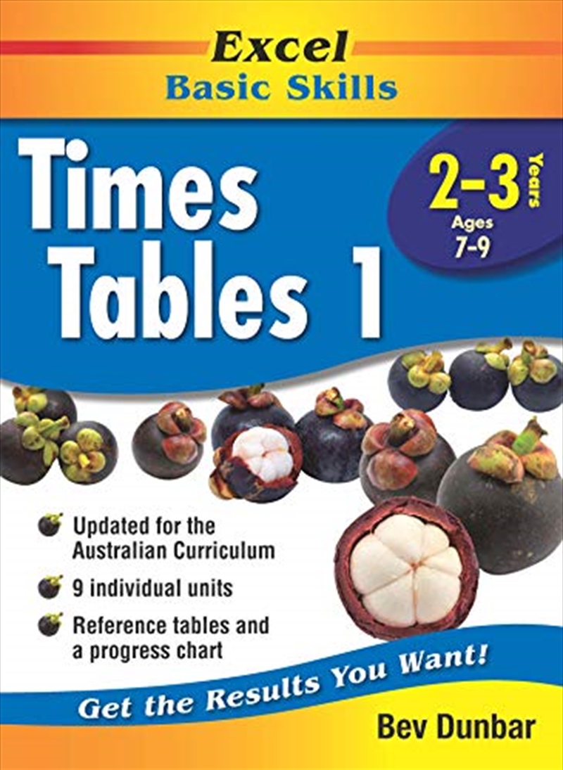 Excel Times Table 1/Product Detail/Reading
