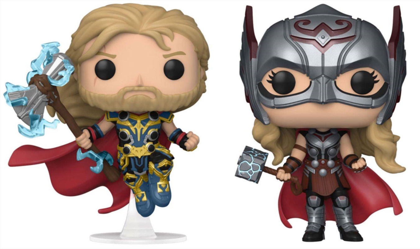 Thor 4: Love and Thunder - Thor & Mighty Thor US Exclusive Pop! 2-Pack [RS] | Pop Vinyl