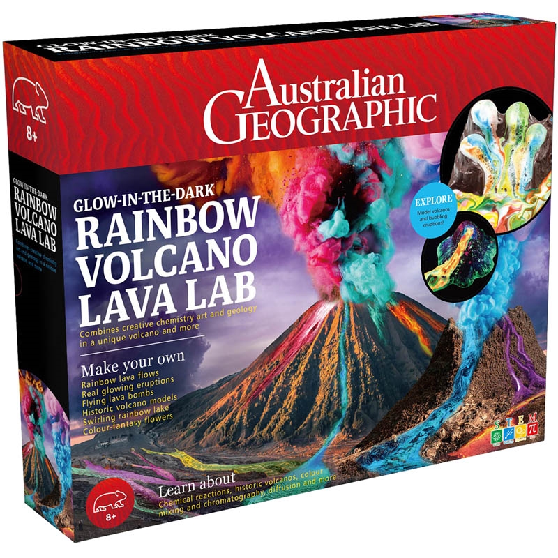 Australian Geographic Rainbow Volcano Lava Lab/Product Detail/STEM Toys & Kits