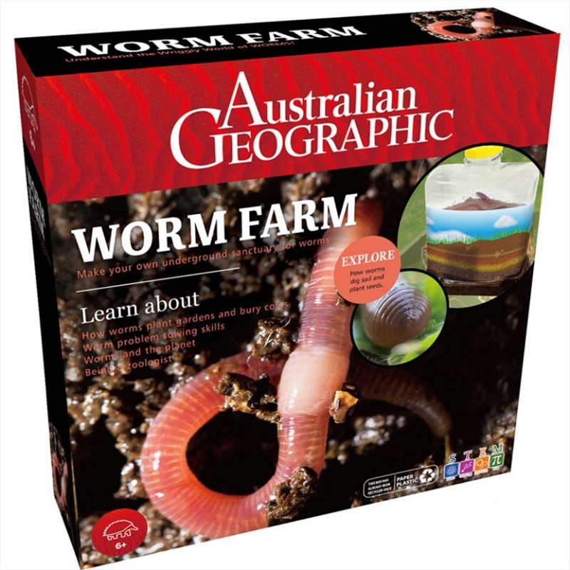 Australian Geographic Worm Farm Activity Kit/Product Detail/STEM Toys & Kits