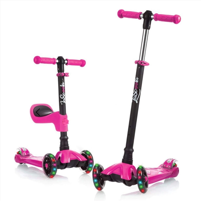 LaScoota Deluxe 2 in 1 Kick Kids Scooter - Pink - 2 Pack/Product Detail/Bikes Trikes & Ride Ons