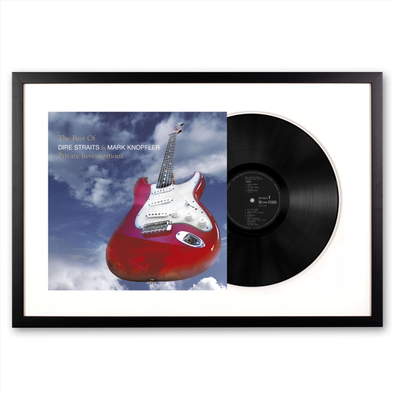 Framed Dire Straits, Mark K The Best of Dire Straits - Double Vinyl Album Art | Homewares
