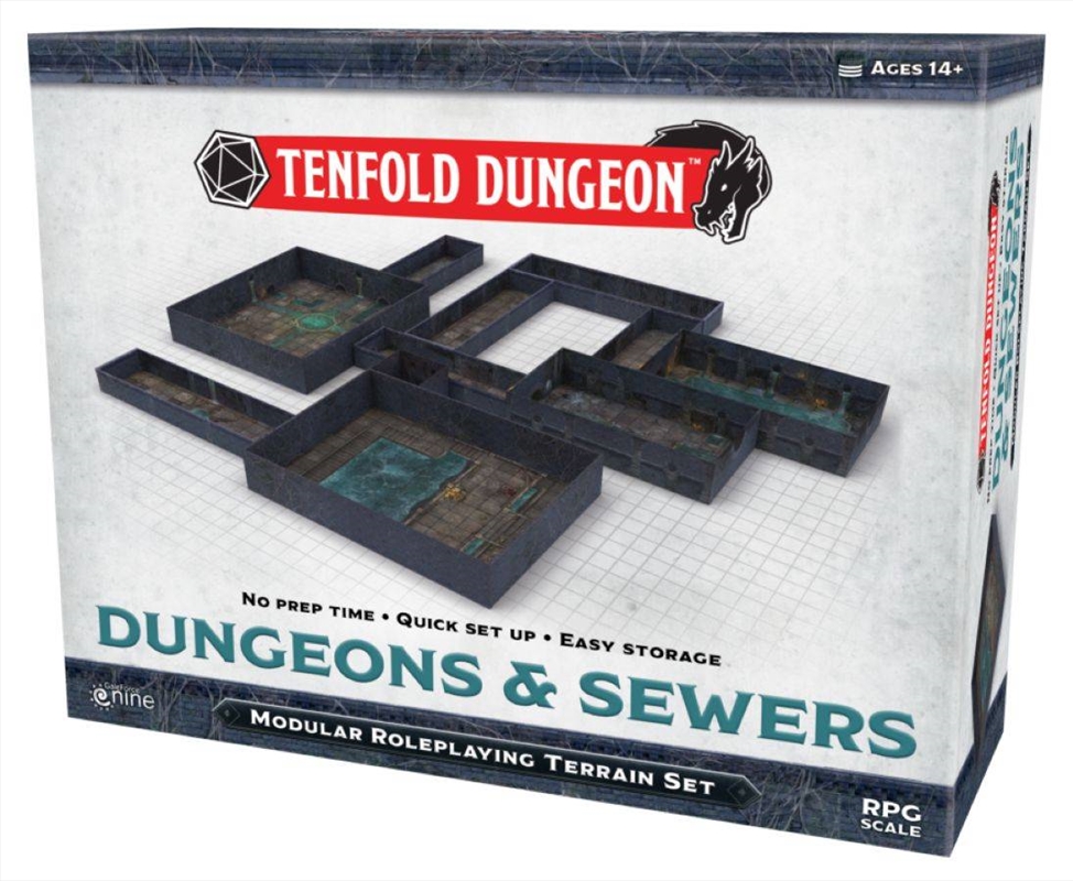 Tenfold Dungeon - Dungeons & Sewers Modular Roleplaying Terrain Set/Product Detail/RPG Games