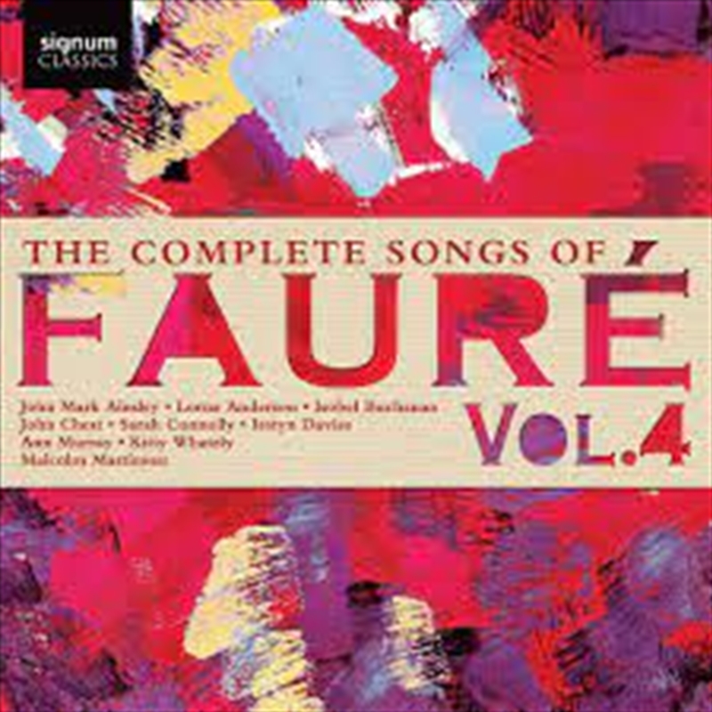 Complete Songs Faure 4/Product Detail/Pop