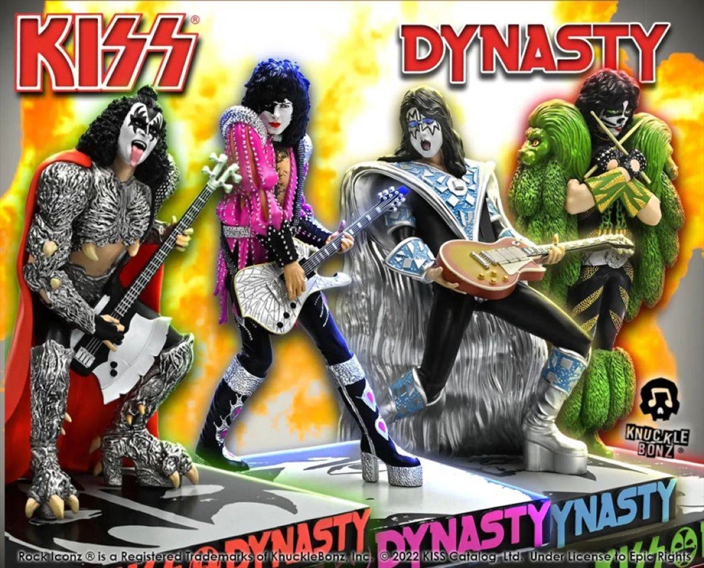 KISS - Dynasty Rock Iconz Statues Set of 4 | Merchandise