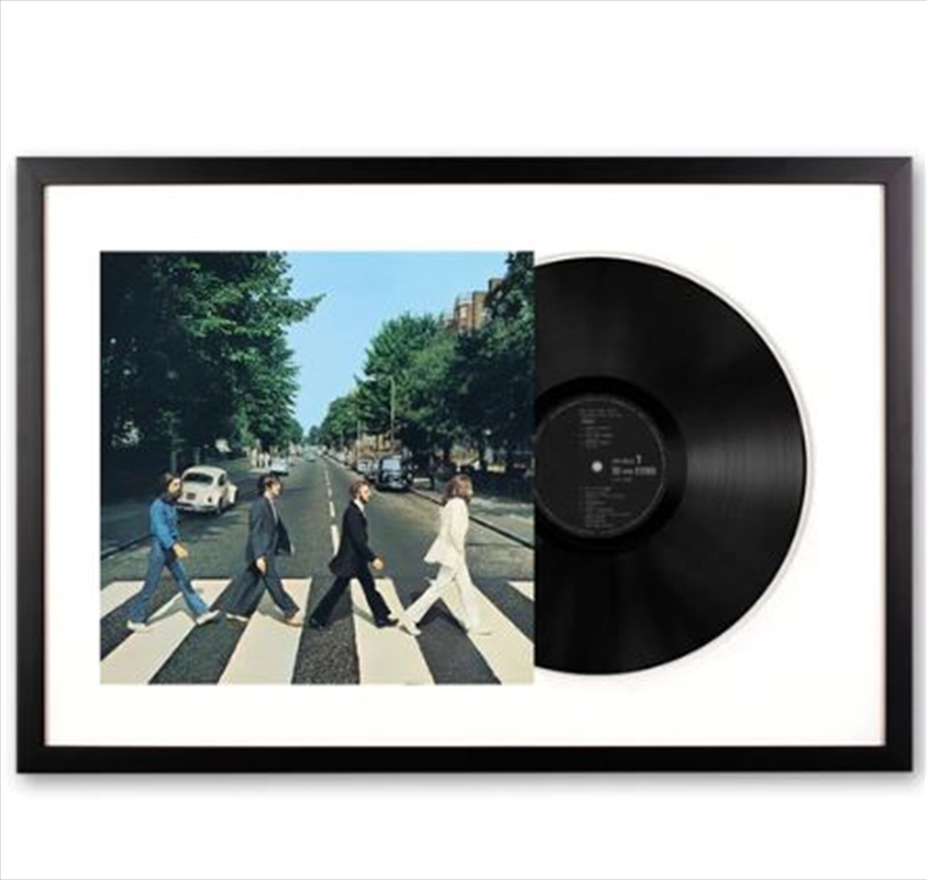 Framed The Beatles Abbey Road - Vinyl Album Art/Product Detail/Decor