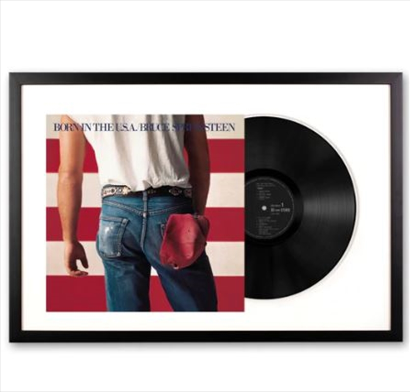 Framed Bruce Springsteen Born in the U.S.A Vinyl Album Art/Product Detail/Decor