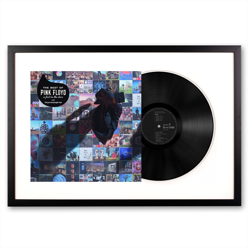Framed Pink Floyd the Best of Pink Floyd: A Foot in The Door Vinyl Album Art | Homewares