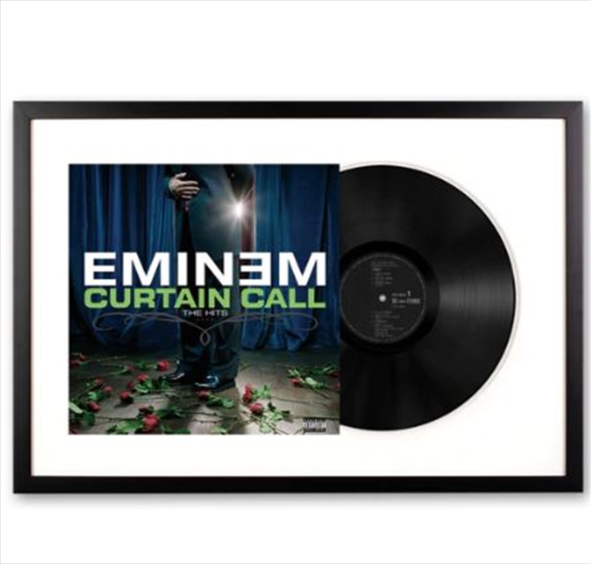 Framed Eminem Curtain Call - Double Vinyl Album Art/Product Detail/Decor