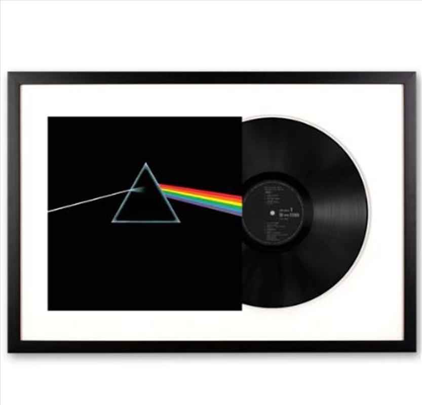 Framed Pink Floyd the Dark Side of The Moon Vinyl Album Art/Product Detail/Decor