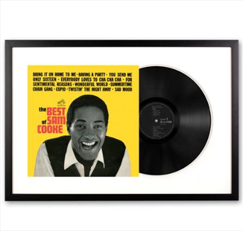 Framed Sam Cooke the Best of Sam Cooke Vinyl Album Art | Homewares