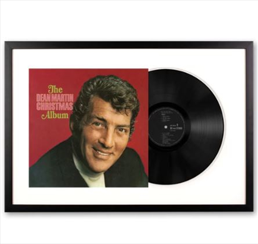 Framed Dean Martin the Dean Martin Christmas Album Vinyl Album Art | Homewares