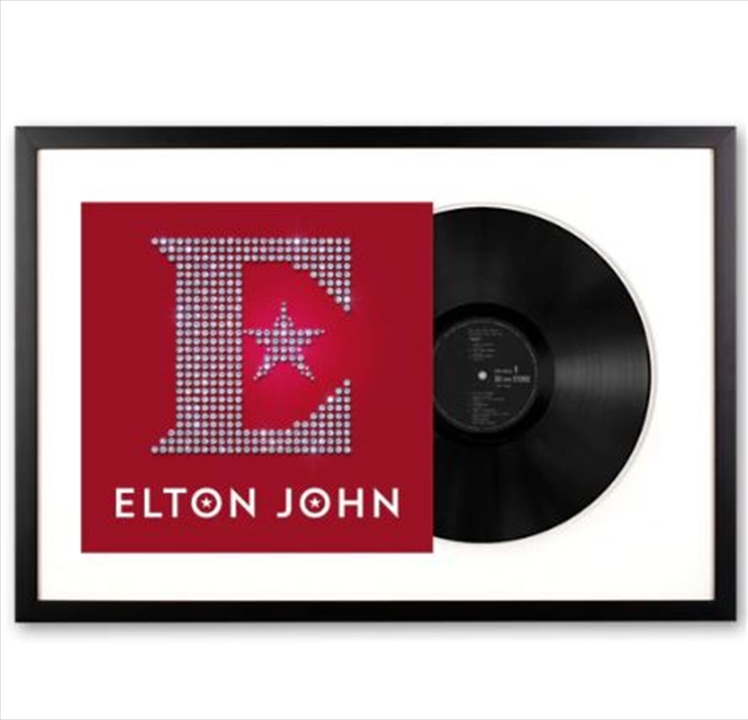Framed Elton John - Diamonds - Double Vinyl Album Art | Homewares