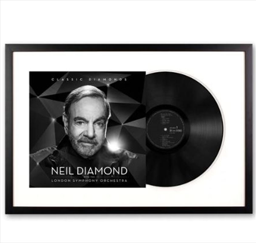 Framed Neil Diamond - Classic Diamonds with the London symphony orchestra - Double Vinyl Album Art/Product Detail/Decor