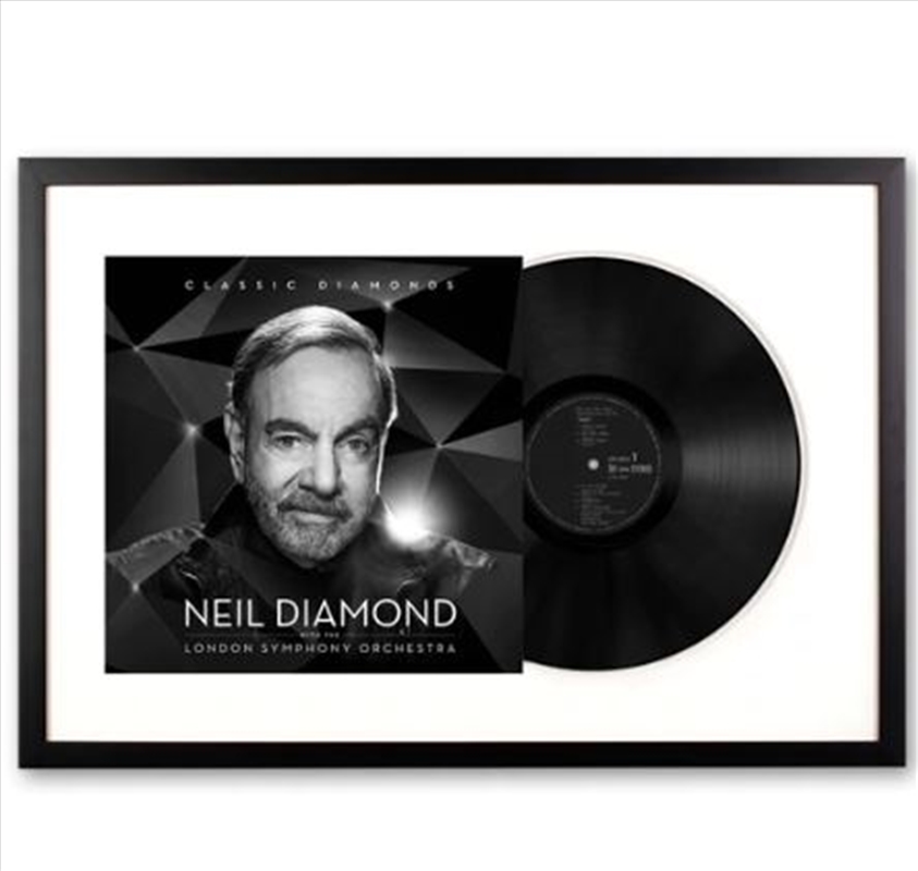 Framed Neil Diamond - Classic Diamonds with the London symphony orchestra - Double Vinyl Album Art/Product Detail/Decor