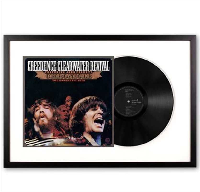 Framed Creedence Clearwater Revival - Chronicle The 20 Greatest Hits - 2LP Vinyl Album Art | Homewares