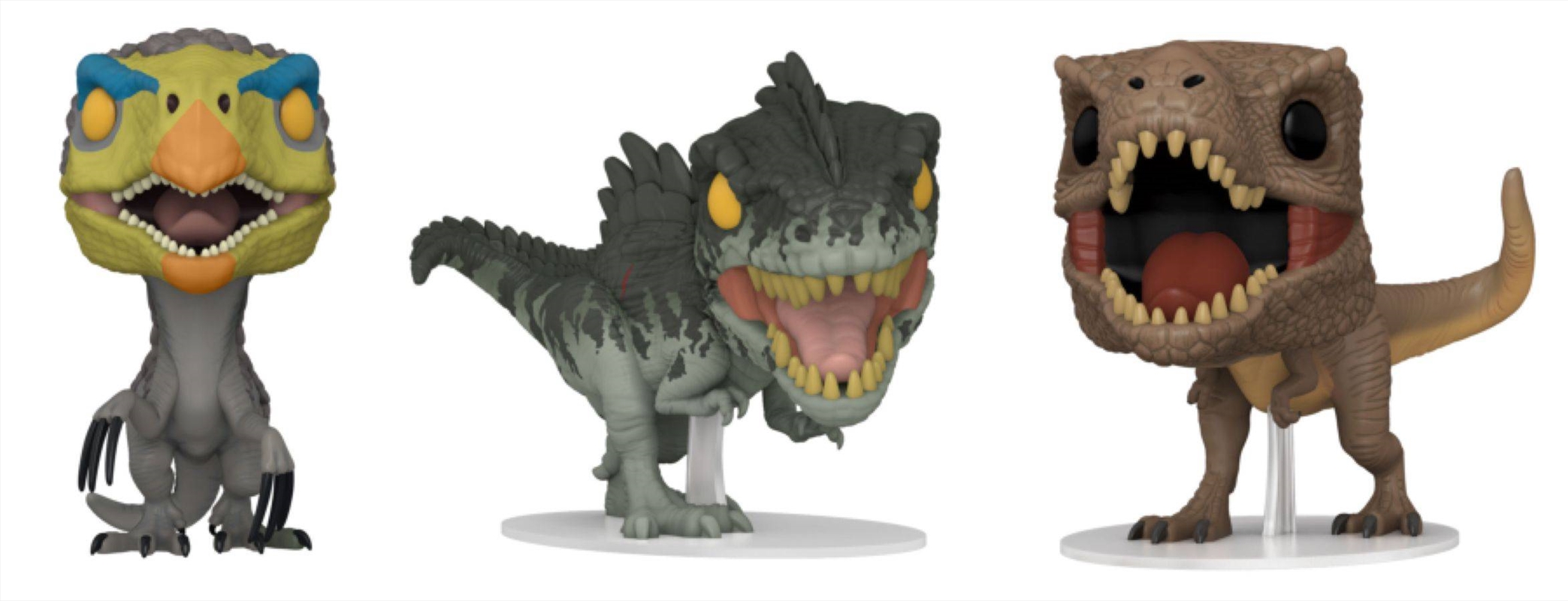 Jurassic World 3: Dominion - Dinosaurs US Exclusive Pop! 3-Pack [RS]/Product Detail/Deluxe Pop Vinyl