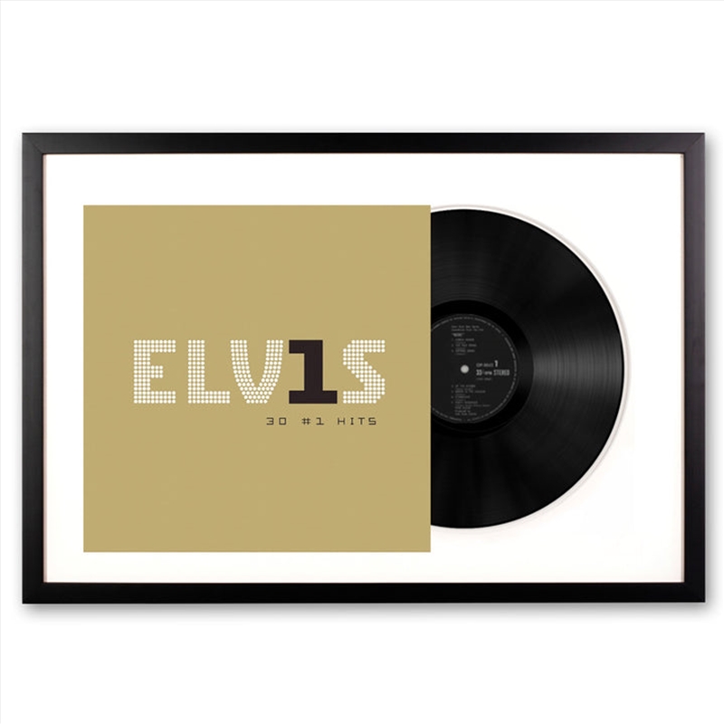 Framed Elvis Presley Elvis 30 #1 Hits Vinyl Album Art/Product Detail/Decor