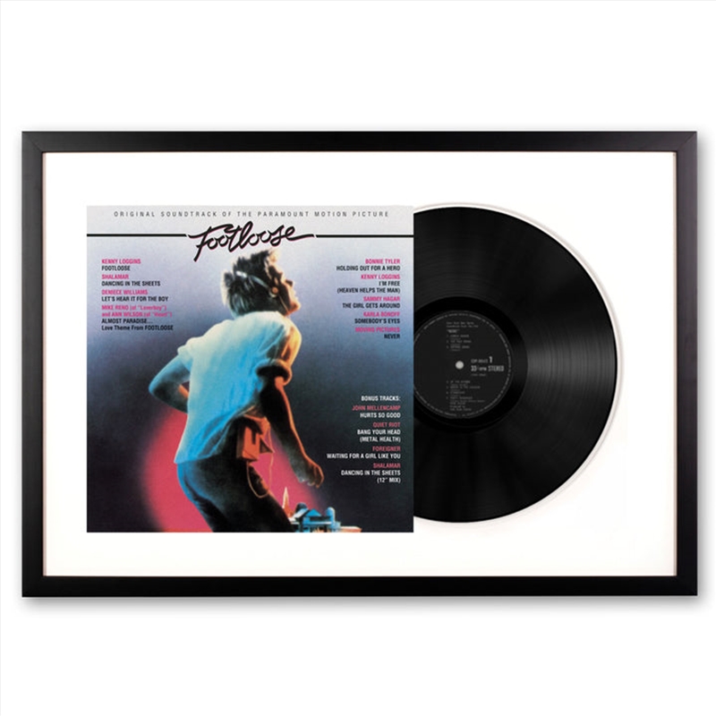 Framed Footloose Vinyl Album Art | Homewares