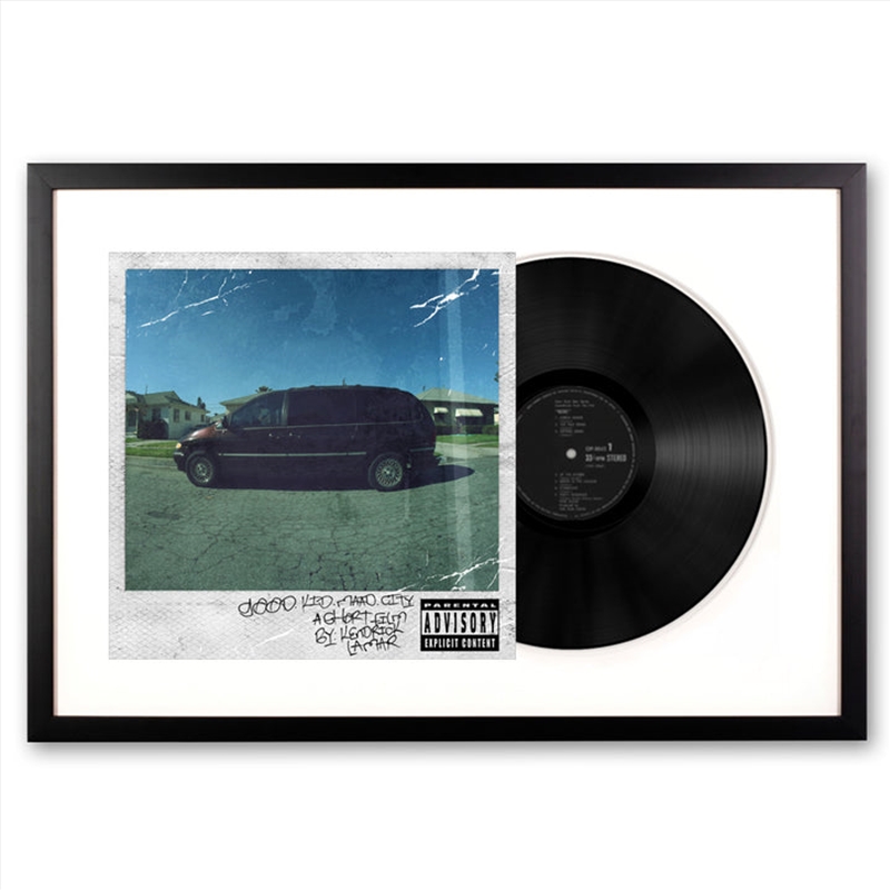 Framed Kendrick Lamar Good Kid, M.A.A.D City - Double Vinyl Album Art/Product Detail/Decor