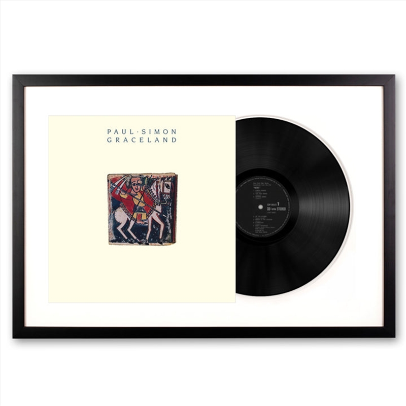 Framed Paul Simon Graceland Vinyl Album Art | Homewares
