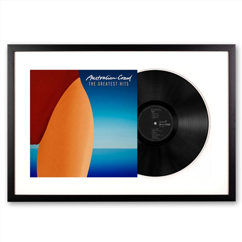 Framed Australian Crawl - The Greatest Hits - Vinyl Album Art | Homewares