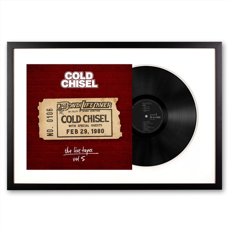 Framed Cold Chisel the Live Tapes Vol 5 - Live at the Bondi Lifesaver - Triple Vinyl Album Art/Product Detail/Decor