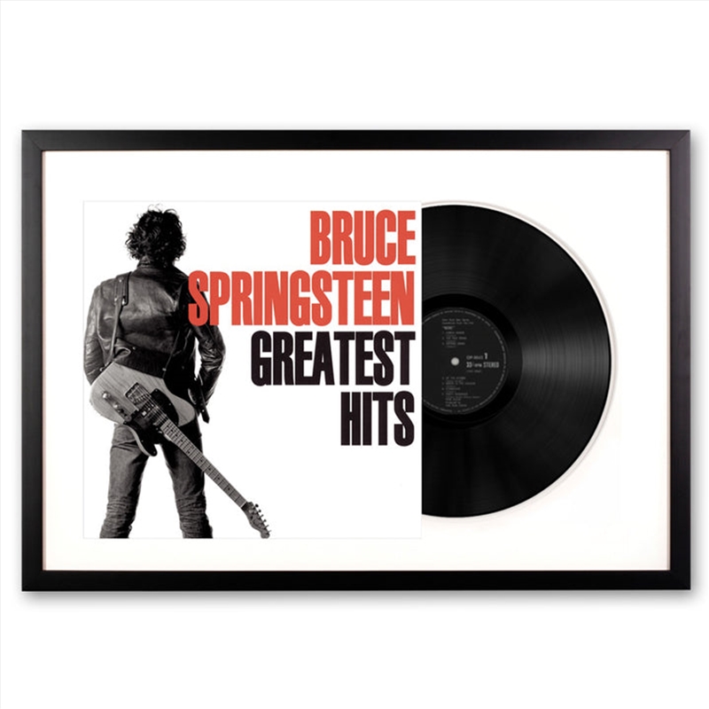 Framed Bruce Springsteen Greatest Hits Vinyl Album Art | Homewares