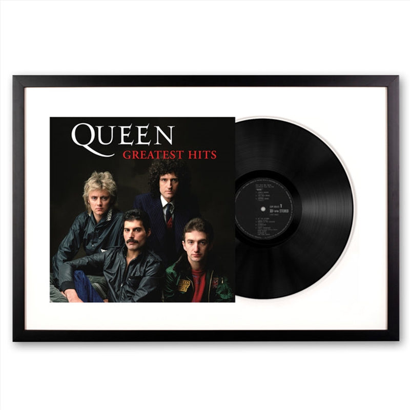 Framed Queen Greatest Hits - Double Vinyl Album Art | Homewares