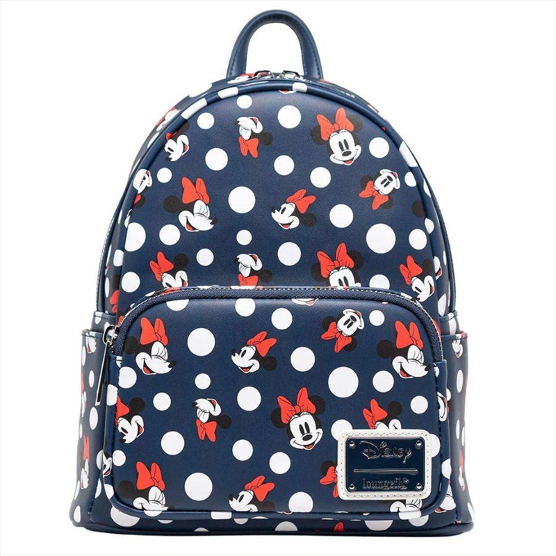 Loungefly Disney - Minnie Mouse Polka Dots Navy Mini Backpack/Product Detail/Bags
