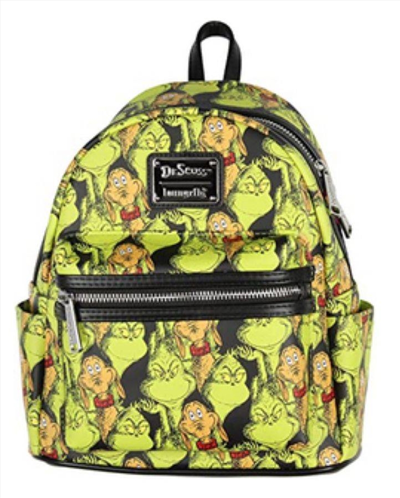 Loungefly Dr Seuss - The Grinch & Max All-Over Print US Exclusive Mini Backpack/Product Detail/Bags