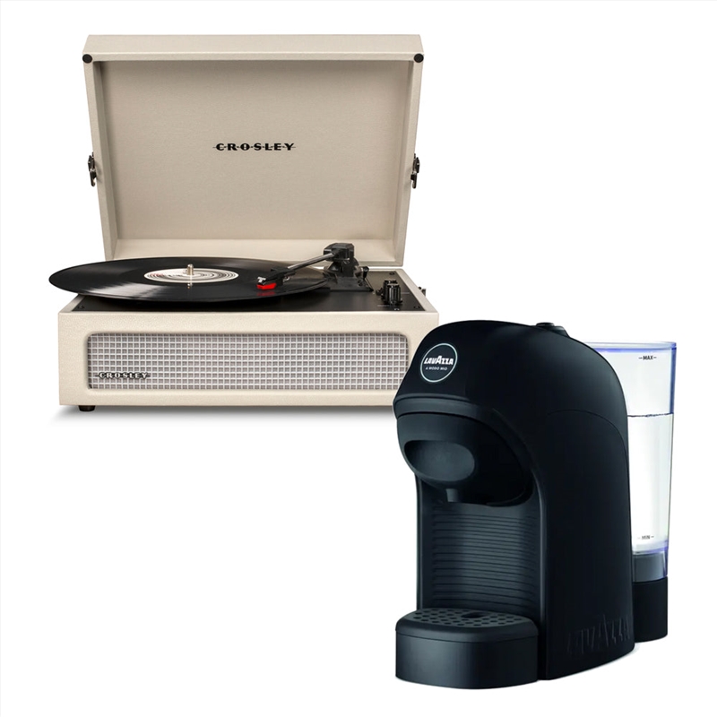 Crosley Voyager Bluetooth Portable Turntable + Lavazza Tiny Coffee Machine - Dune/Product Detail/Turntables