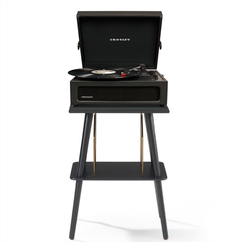Crosley Voyager Bluetooth Portable Turntable + Entertainment Stand Bundle - Black/Product Detail/Turntables