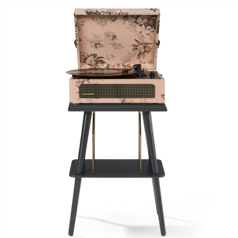 Crosley Voyager Bluetooth Portable Turntable + Entertainment Stand Bundle - Floral/Product Detail/Turntables