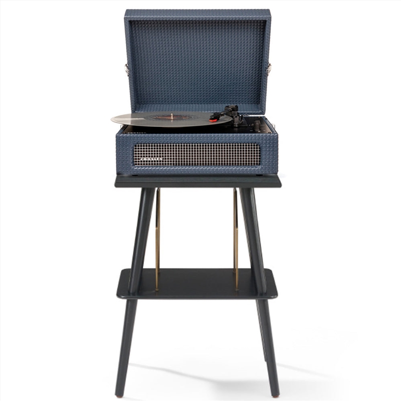 Crosley Voyager Bluetooth Portable Turntable + Entertainment Stand Bundle - Navy/Product Detail/Turntables