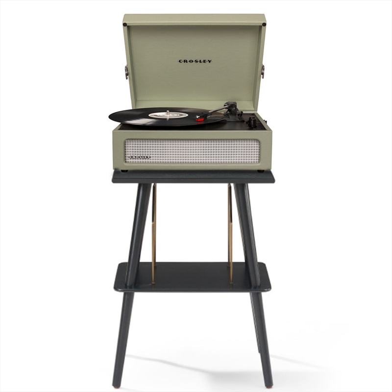Crosley Voyager Bluetooth Portable Turntable + Entertainment Stand Bundle - Sage/Product Detail/Turntables