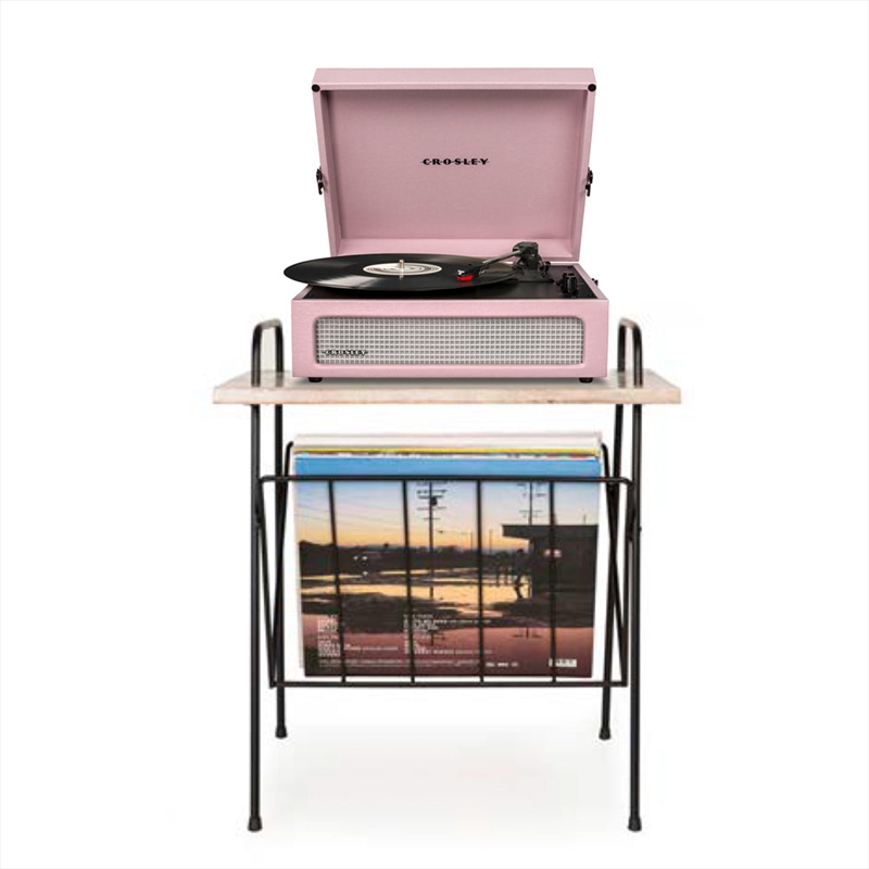 Crosley Voyager Bluetooth Portable Turntable + Crosley Wiltshire Stand Bundle - Amethyst/Product Detail/Turntables