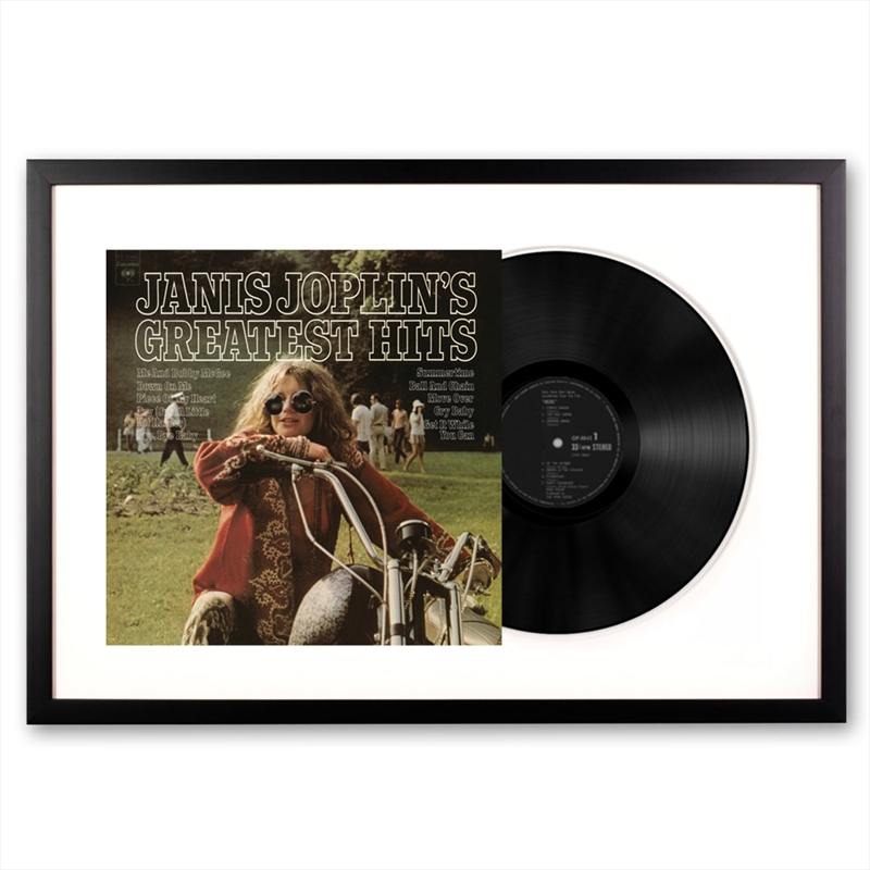 Framed Janis Joplin Janis Joplin's Greatest Hits Vinyl Album Art | Homewares