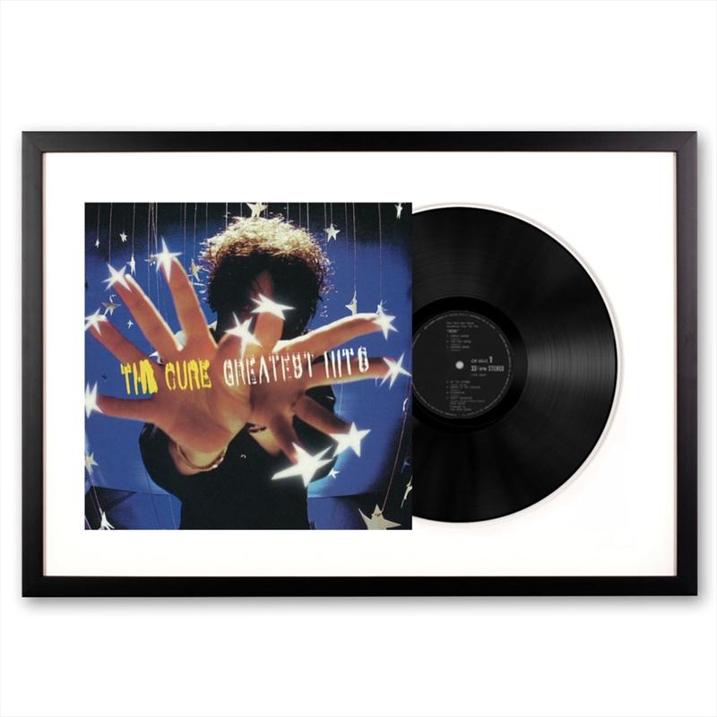 Framed The Cure Greatest Hits - Double Vinyl Album Art | Homewares