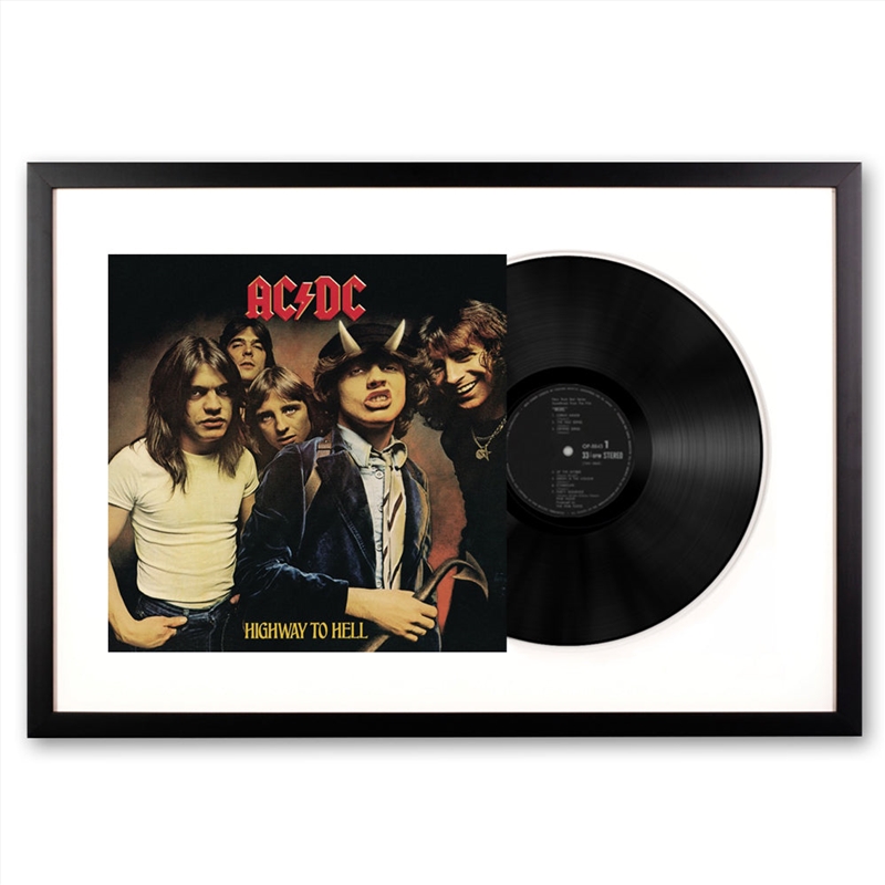 Framed AC/DC Highway to Hell Vinyl Album Art/Product Detail/Decor