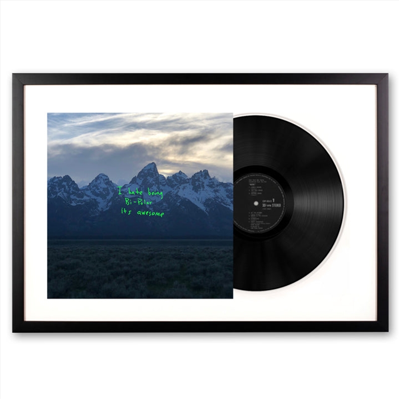 Framed Kanye West - Ye - Vinyl Album Art/Product Detail/Decor